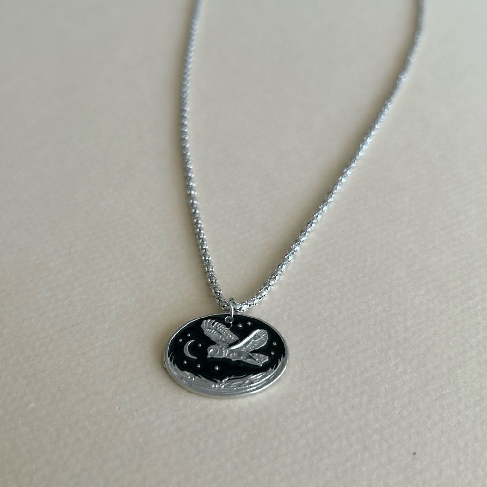 Owl Pendant Necklace #1976 - Picture 3 of 6